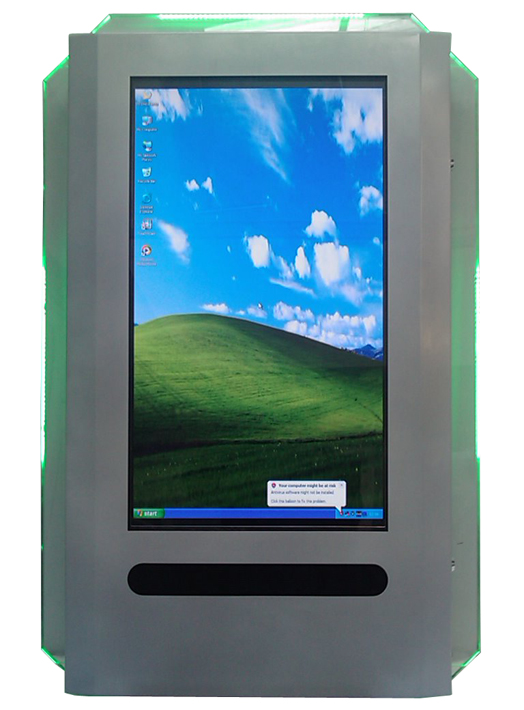 This flexible design, currently in the prototype stages of development is ideal for many applications. Available with a large portrait touch screen, and transactional point of sale options.